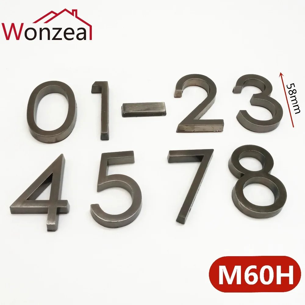 M60H银灰塑料门牌9款=05混合