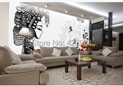

2933 Can be customized 3D visual space home decoration mural art wallpaper Restoring ancient personality wall sticker home decor