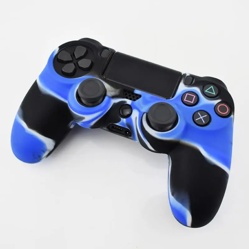 Мягкий силиконовый резиновый чехол для Dualshock 4 PS4 DS4 playstation 4 Pro тонкий контроллер кожи+ 4 ручки для большого пальца