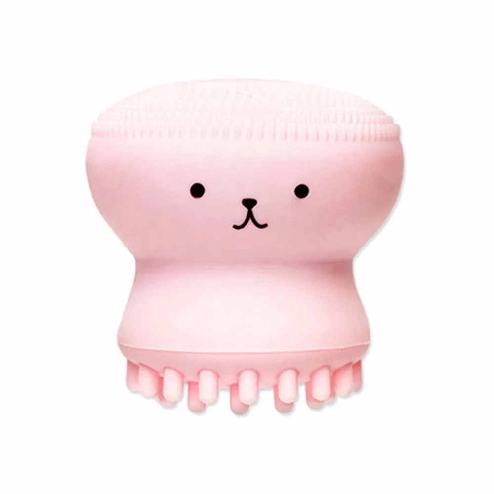 Face Cleaning Tool Jellyfish Wash Brush Exfoliating Cleaner Massage Soft Silicone Facial Scrubber Deep Pore | Красота и здоровье