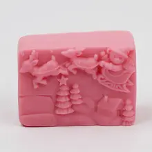 Рождественская силиконовая форма для мыла DIY ручной работы, инструмент для изготовления мыла, силиконовая форма 3D, форма для мыла, Рождественская елка, сделай сам, ремесло, формы для свечей