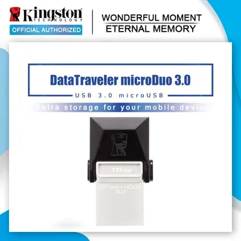 

Kingston Dual OTG USB Flash Drives high speed 70M/S PenDrives 64GB OTG USB 3.0 Pen Drives DataTraveler microDuo 3.0