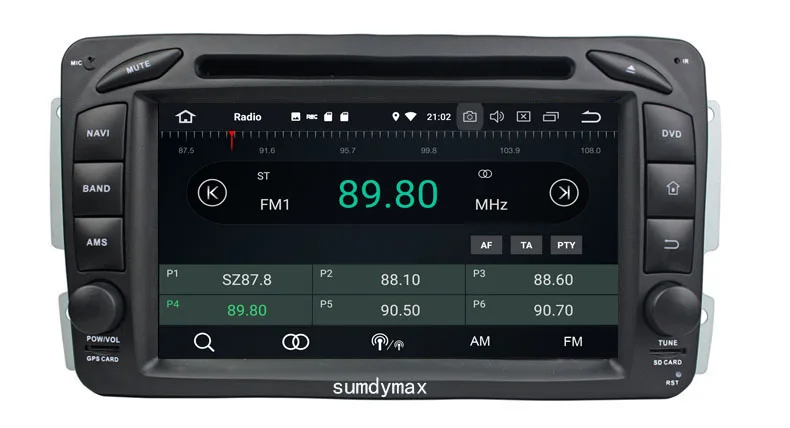 Excellent HD 1024*600 touch screen android 9.0 car dvd player for Mercedes Benz W209 W203 W163 W463 Viano W639 Vito W168 GPS BT 64G ROM 8