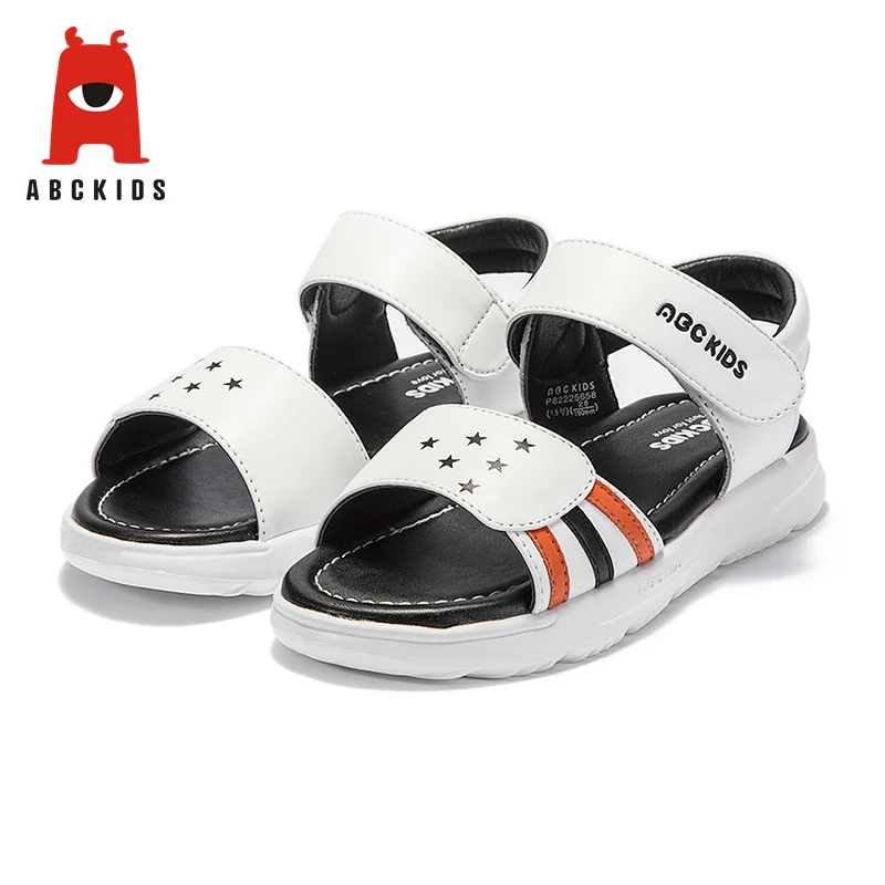 ABC KIDS Kids Baby Boy Soft Leather Shoes Anti-slip Sandals Striped Design Walking Shoe