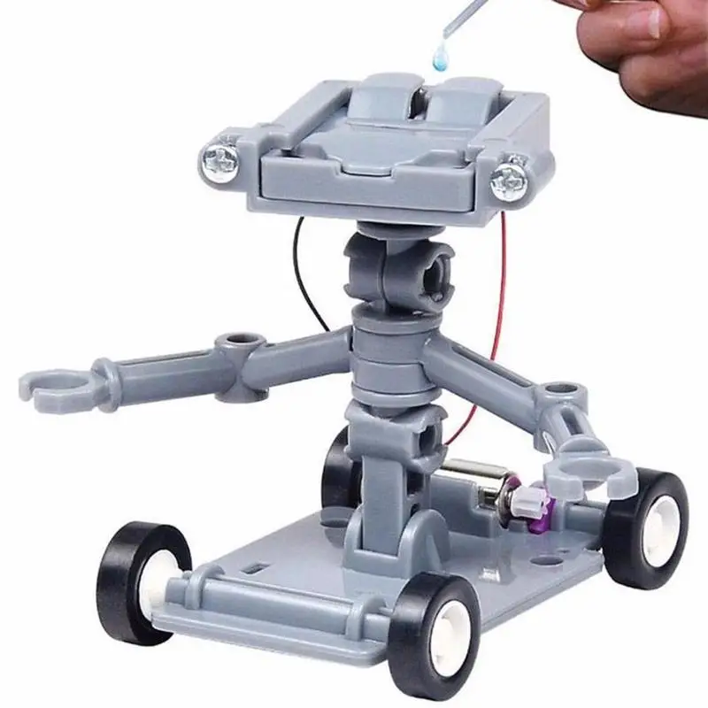 

Assembled Educational Toy Salt Water Powered Robot Kit Green Science Fair Recycle Craft Science Gift, Brine Electricity Energy