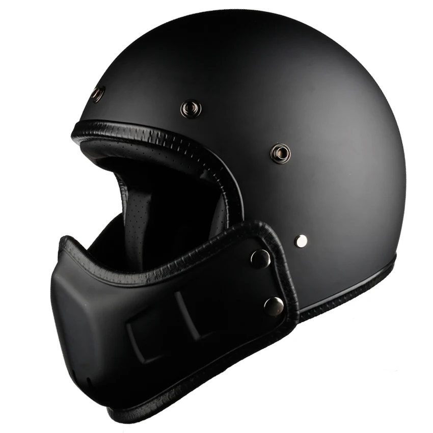Винтажный мотоциклетный шлем для мотокросса Ретро Кафе Racer Vespa открытое лицо kask