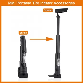

pumps Portable Compact Bicycle Air Pump Durable Plastic Bike Air Inflator With Frame Mounting Kit bomba agua Discount