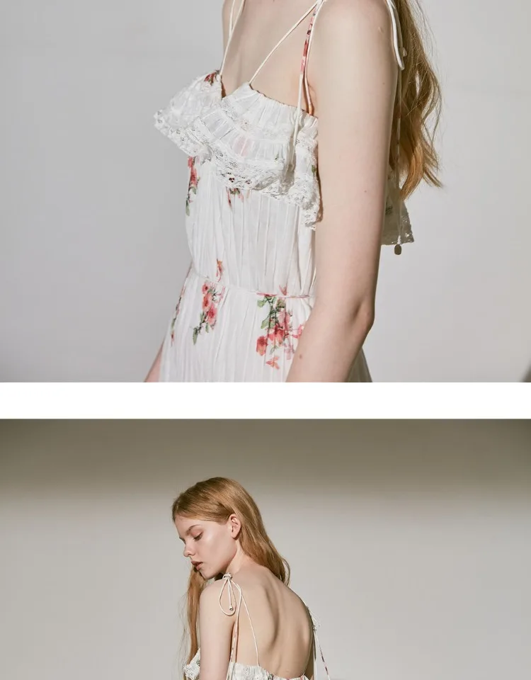 EASYSMALL Для женщин платье Мода в стиле кантри свежие цветы высокого класса Vestidos уличная Высокая талия платья без рукавов
