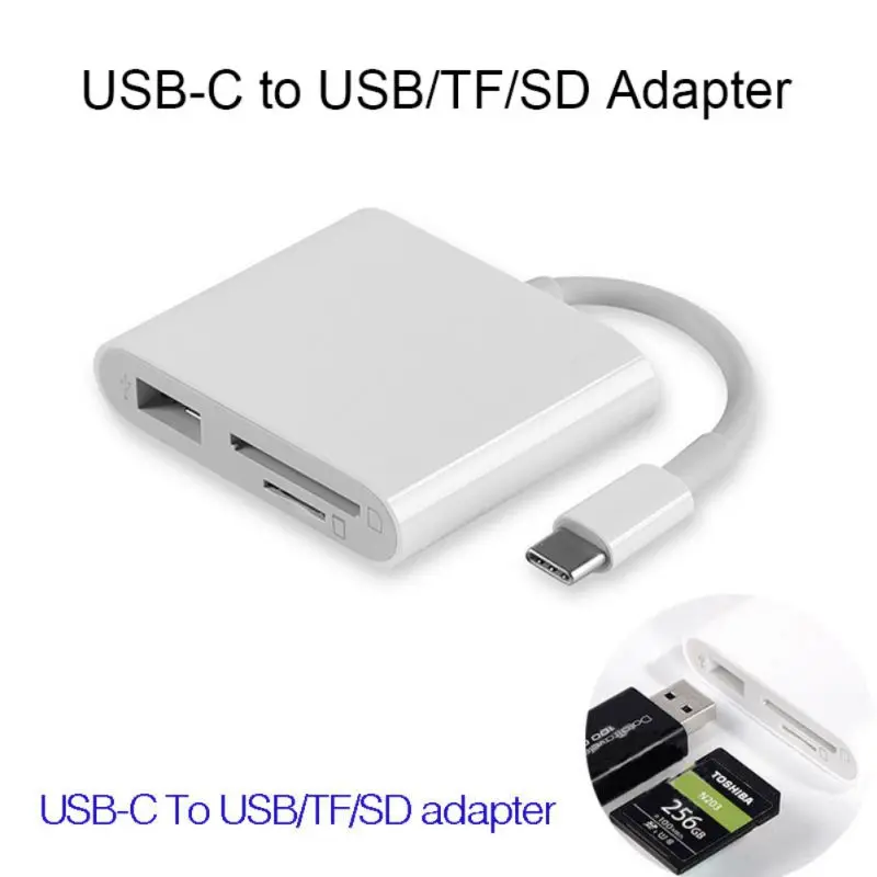 

Universal Expansion dock OTG Camera adapter Type c to SD TF Card reader converter kit Cable For samsung huawei xiaomi
