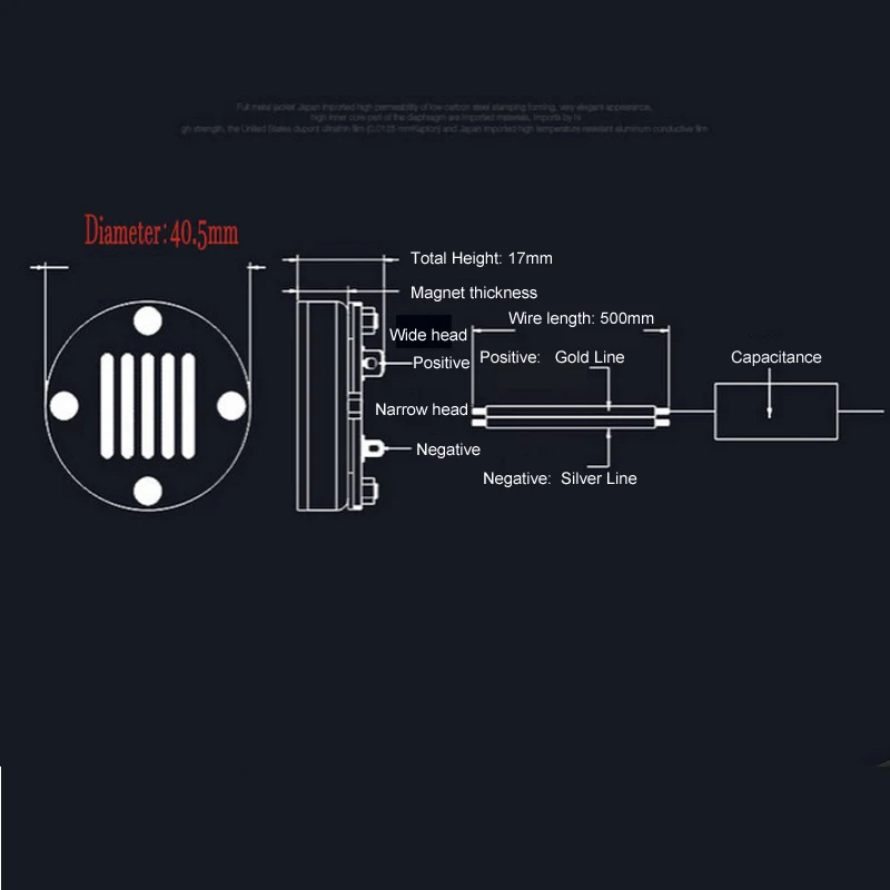 Car Audio Loud speaker Tweeter