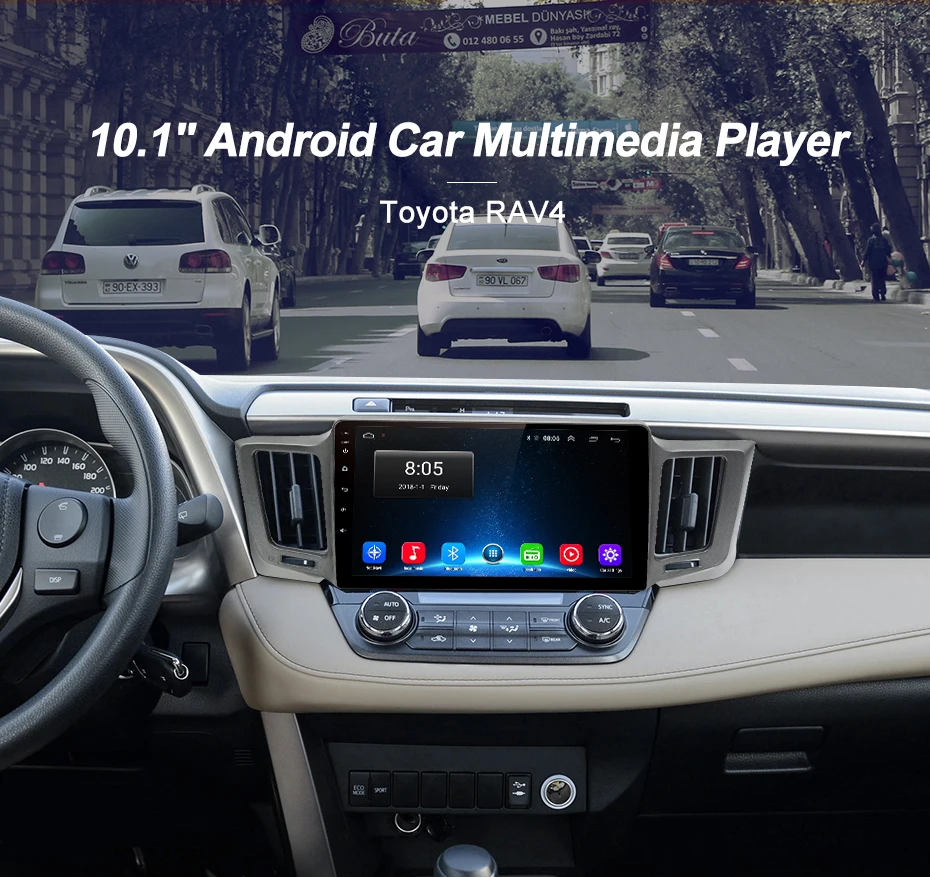 Top Junsun V1 2G+32G Android 8.1 4G Car Radio Multimedia Video Audio Player WiFi Navigation GPS For Toyota RAV4 4 2013-2018 2 Din 10
