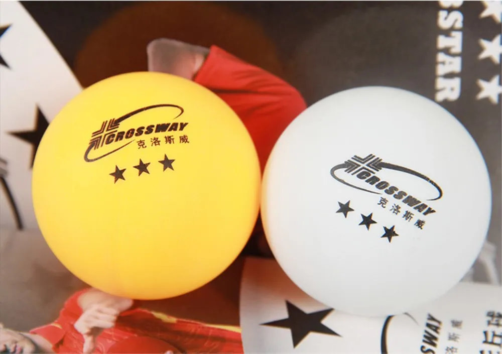6 шт./кор. 3 звезды для настольного тенниса ракетки мяч Стандартный 40 мм Диаметр 2,7 г шарики для пинг понга для тренировочный высокое качество