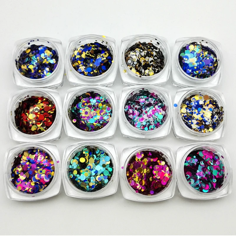 12 коробок/набор блестки для дизайна ногтей|glitter sequin|nail art glitterart glitter |