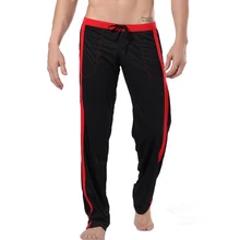 Pijamas masculinos roupa de casa roupa de dormir roupa de dormir roupa interior solta calças de casa