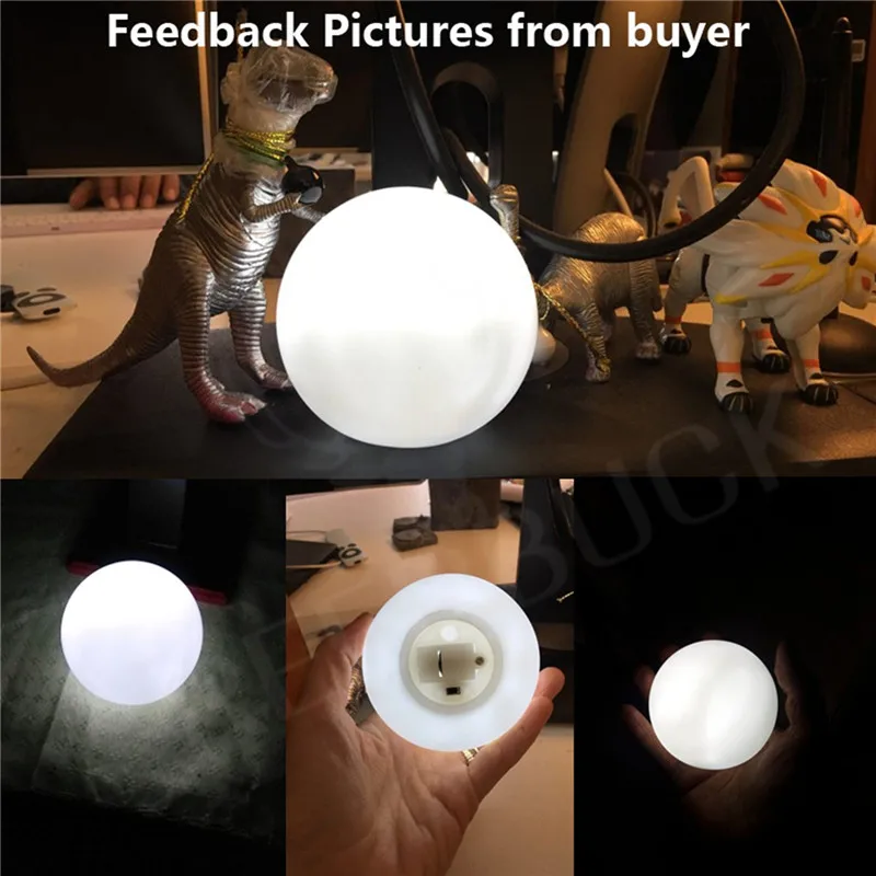 Creative Round Led Moonlight Gift Mini Moon Lamp High Bright Night Light LED Table Lamp Decoration For Kids Baby Room H2
