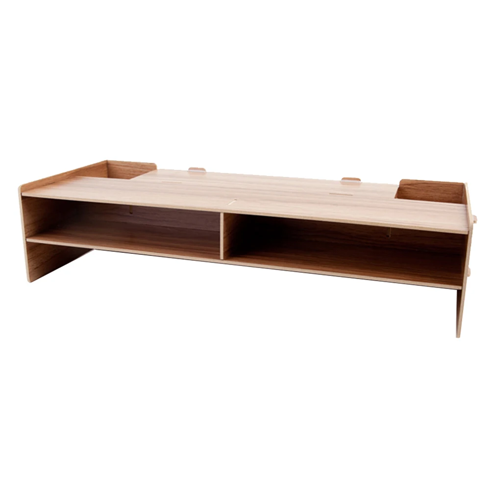 Настольная подставка деревянный монитор Riser tv Stand со слотами для офисных