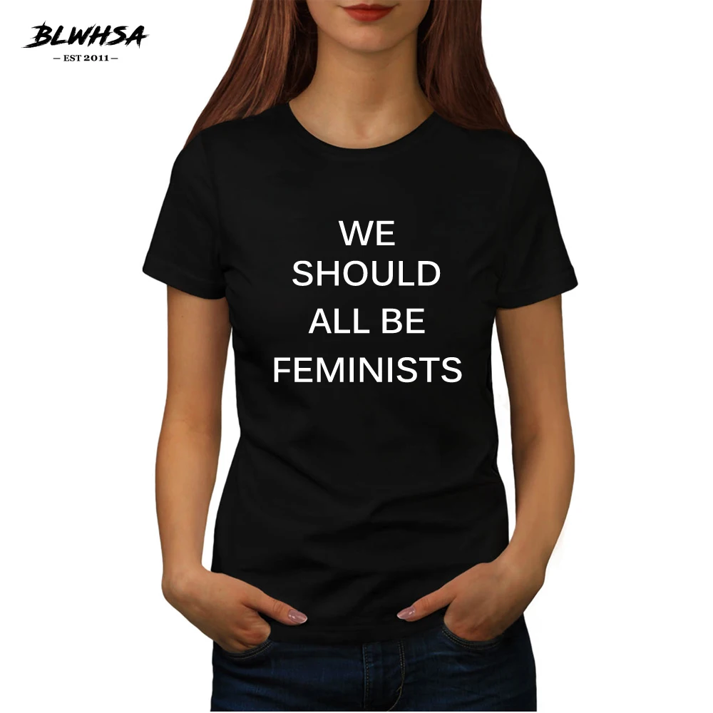 WT001709111 WE SHOULD ALL BE FEMINISTS Black Logo
