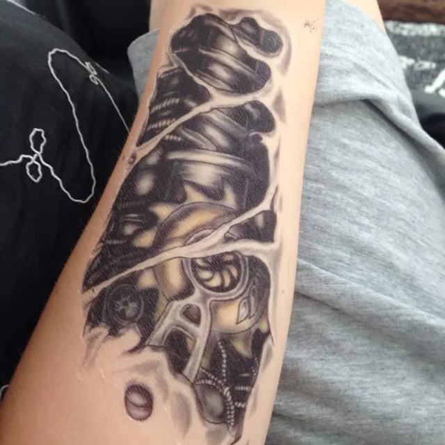 1pc 19 12cm 3d waterproof temporary tattoos for boy men mechanical 1pc 19 12cm 3d waterproof temporary tattoos for boy men mechanical