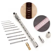 Professional10pcs Watch Drill Bit with Hand Manual Twisted Drill for Drilling Hole Watch Repairing Tool Accessory for Watchmaker