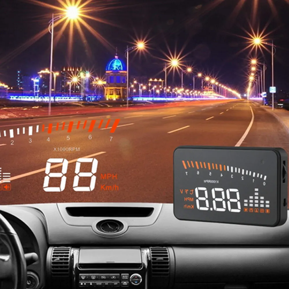Новый X5 HUD Дисплей на голову автомобильный Стайлинг автомобиля сигнализация