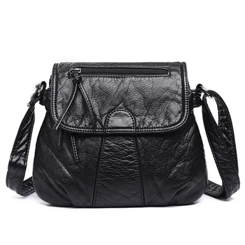 

2019 Brand Designer Women Messenger Bags Crossbody Soft PU Leather Shoulder Bag High Quality Fashion Women Bags Ladies Handbags