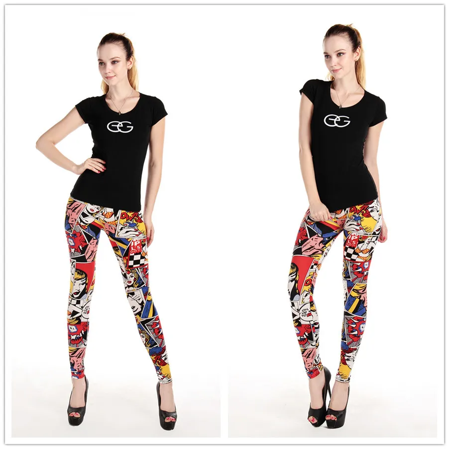 Cartoon Comic Leggings 4 Cartoon Comic Leggings 4