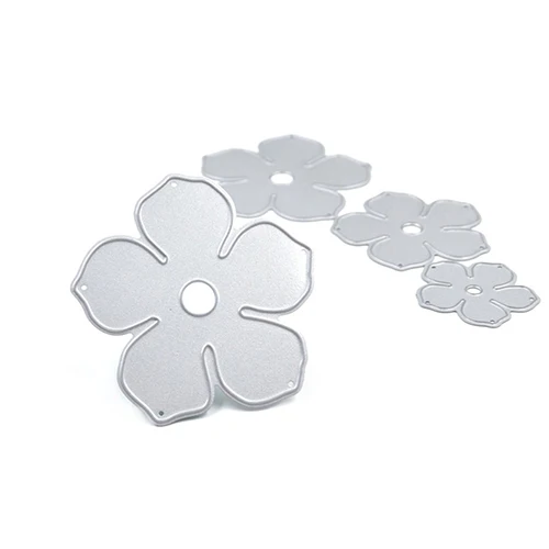 

4pcs Metal Flowers DIY Cutting Dies Die Cut Stencil Decorative Scrapbooking Craft
