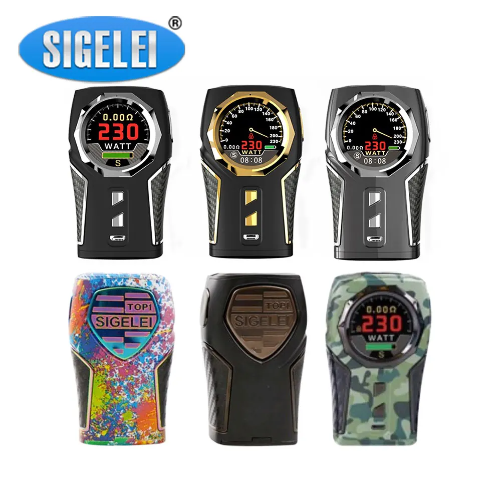 

Original Sigelei TOP1 TC Box MOD W/ 1.3-inch HD Display Screen & 230W Huge Output Power No 18650 Battery E-cig Sigelei TOP1 Mod