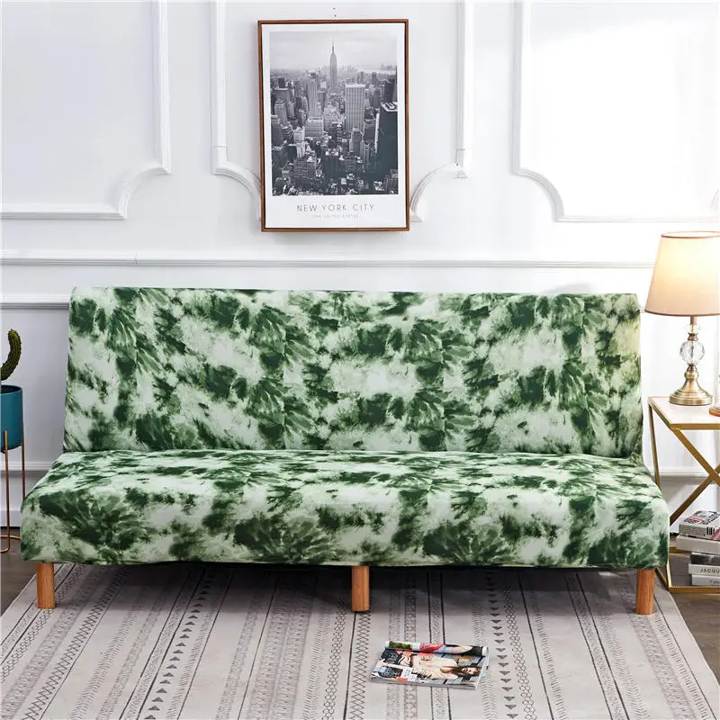 

All-inclusive Folding Sofa Bed Cover Elastic Irregular Slipcover Sofa Cover Armless Sofa Bed Cover Couch Cover Pillow Case 1PC