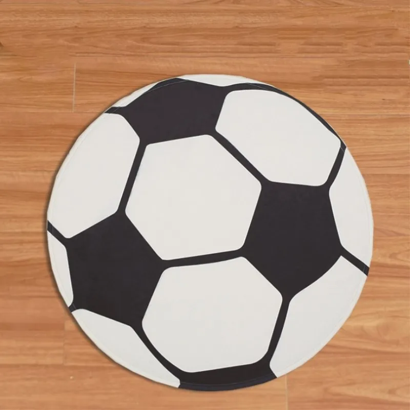 Football Pattern Absorbent Bathroom Mat Pad Doormat Slip resistant Pad