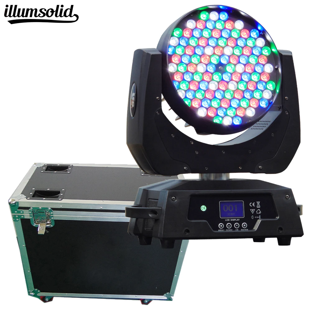 

Flight Case with 2pcs/lot LED Bar Beam Moving Head Light RGBW 108x3W Perfect for Mobile DJ Party nightclub Fast Shipping