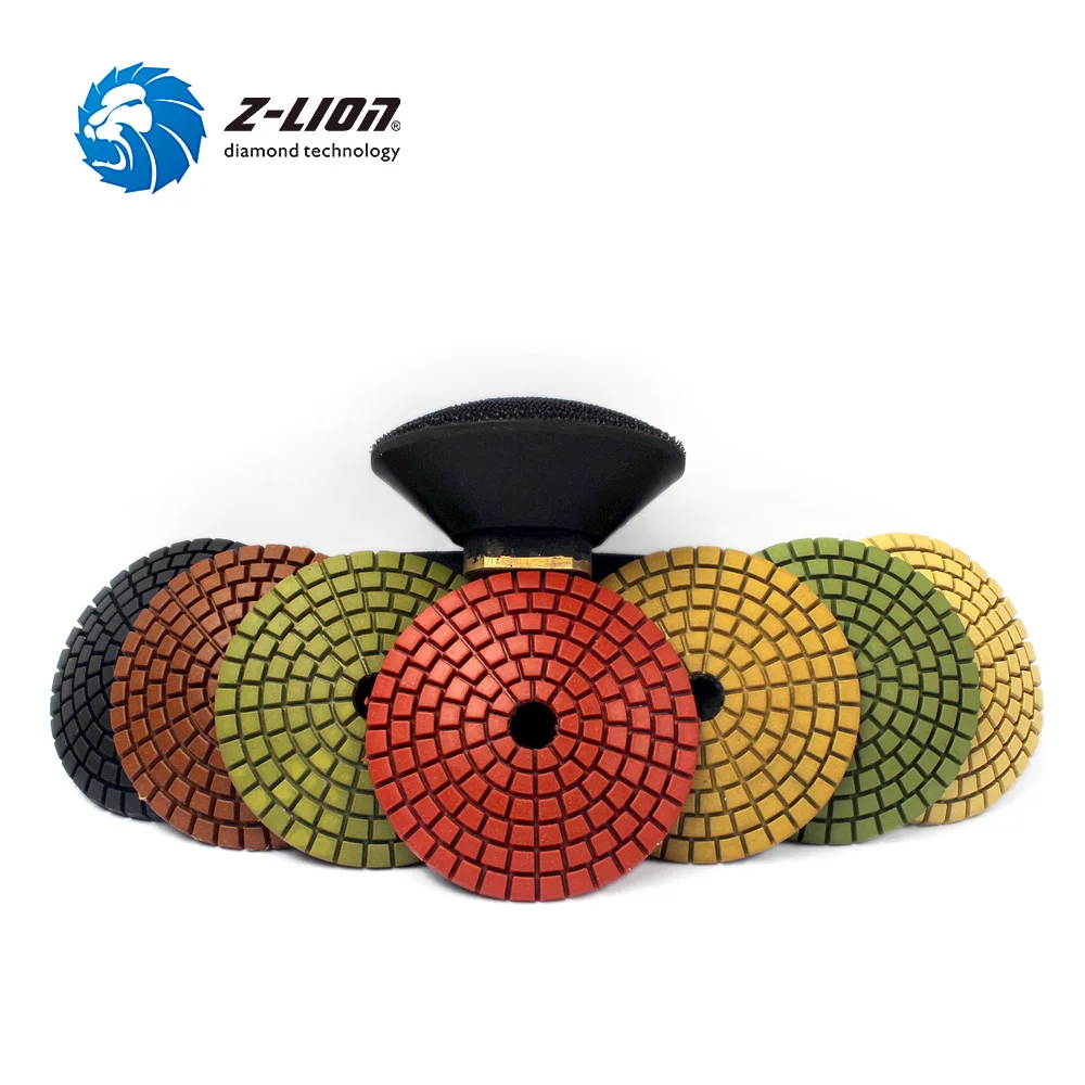 8 pcs 3/" Convex diamond polishing pad//pads set