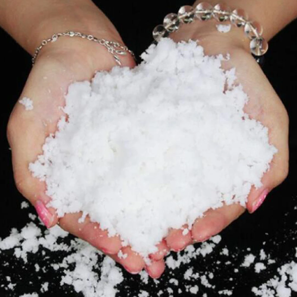 

2PCS Magic White Winter Growing Fake Snow Powder Grow Instant Children Swell Toys Use Again Like Ture For Christmas Kids Novelty