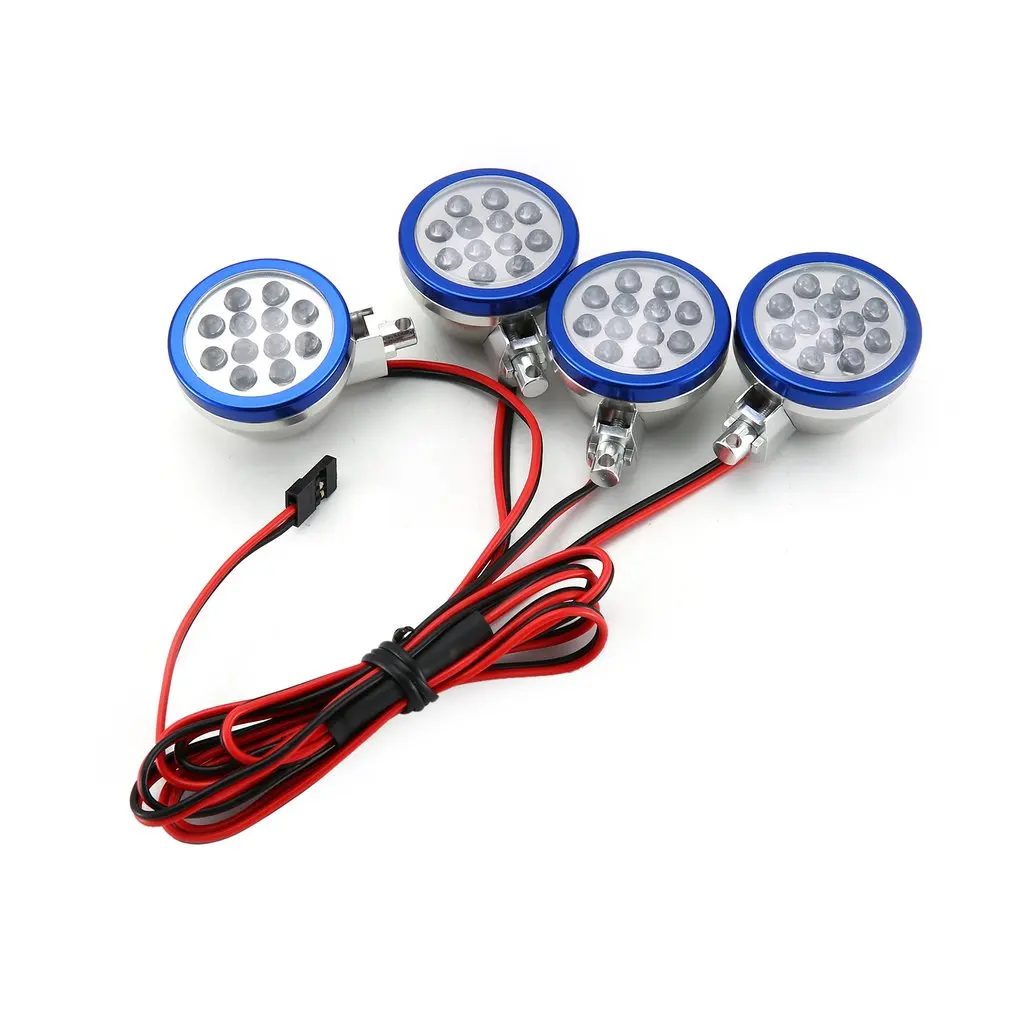 

4 LED Lights Receiver Kit Plastic Shell Lotus Headlights for 1/5 HPI BAJA Rovan King Motor 5B RC Car Model Parts Accessories