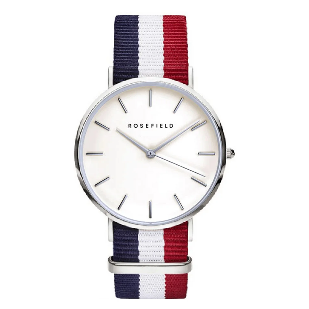 

Top Brand ROSEFIELD Nylon Strap Style Quartz Women Watch Top Brand Watches Fashion Casual Fashion Wrist Watch Relogio feminino