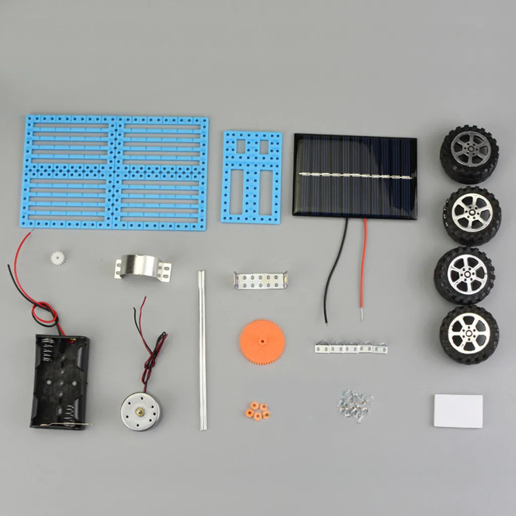 DIY робот на солнечной энергии мини игрушечный автомобиль обучающий творческие