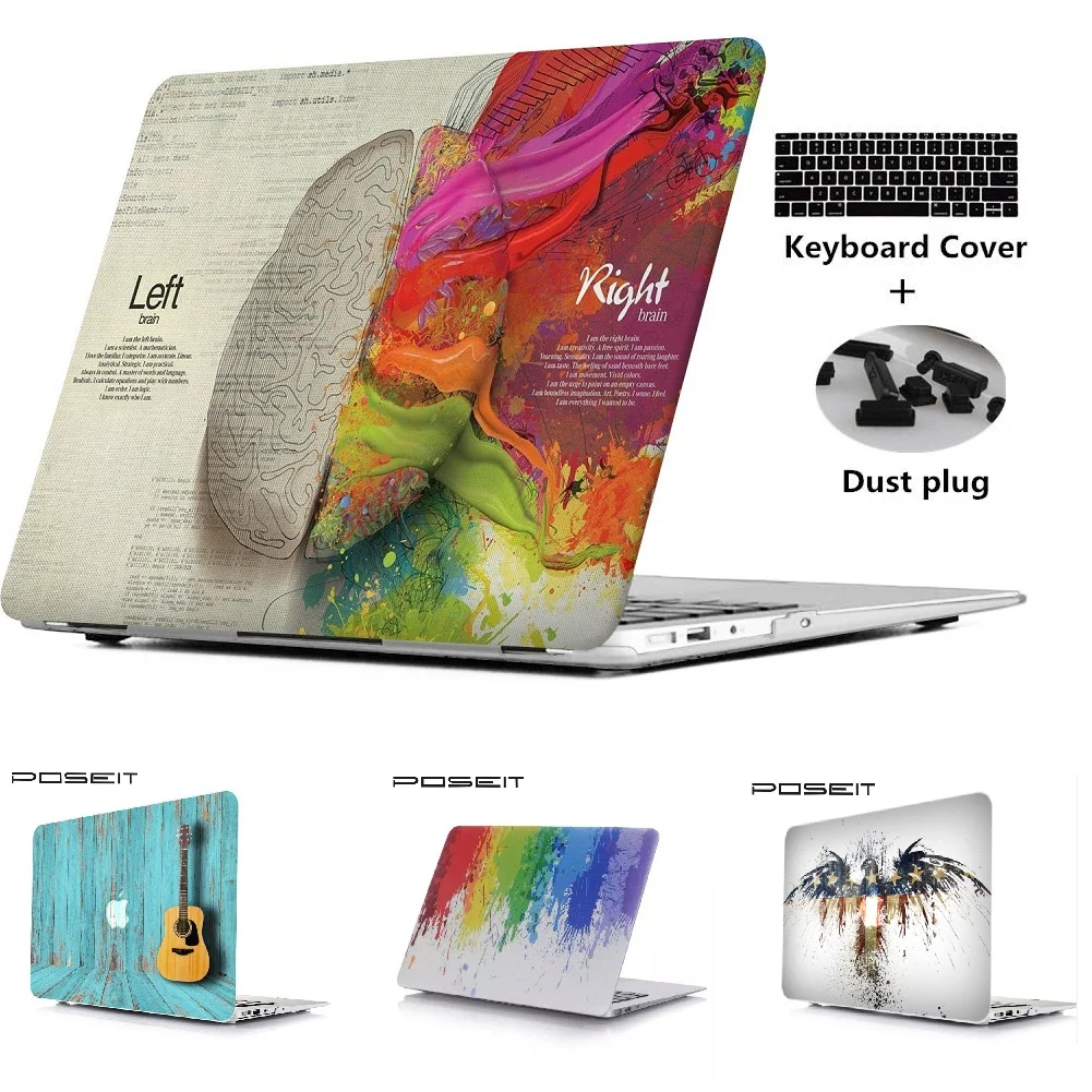 Жесткий чехол с принтом Air 11 &quotRetina 12&quot для ноутбука + Бесплатный клавиатуры и