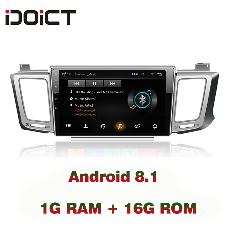 

IDOICT Android 8.1 Car DVD Player GPS Navigation Multimedia For Toyota Rav4 Radio 2014-2017 car stereo bluetooth