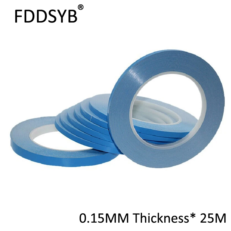 

Free shipping 20Meters/roll 4-100mm Wide Double Adhesive Thermally Conductive Tape for Aluminum Frame LED Lighting Heat Sink PCB