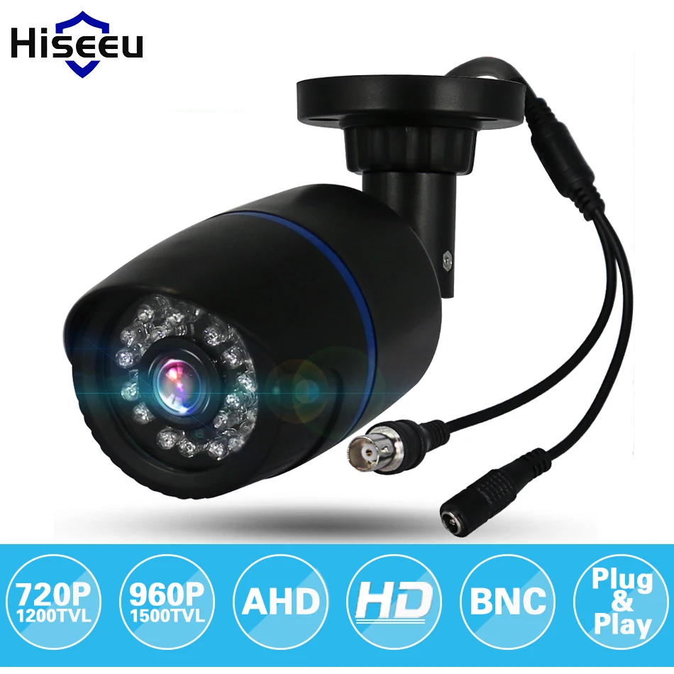 Hiseeu HD 720P 960P 1080P AHD CCTV Camera Analog Night vision High