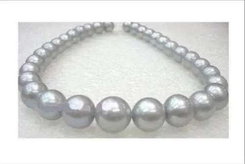 

Jew3111 10-11MM SOUTH SEA GRAY PEARL NECKLACE