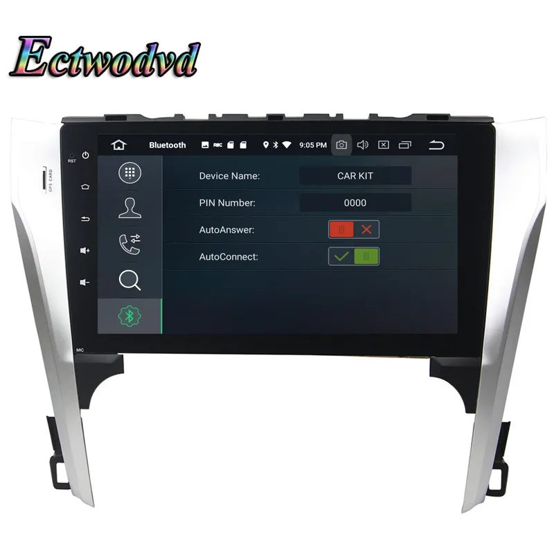 Best Ectwodvd Octa Core 4G RAM 64G ROM Android 9.0 Car Multimedia DVD Player GPS HeadUnit for Toyota Camry 2012 2013 11