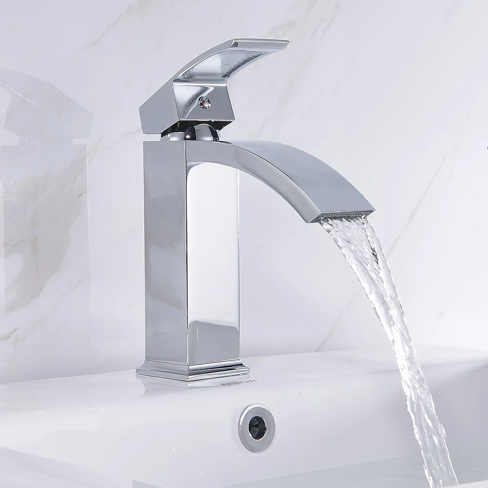 EVERSO смеситель для умывальника Смеситель для ванной комнаты водопроводный кран водопад один держатель горячей и холодной смеситель