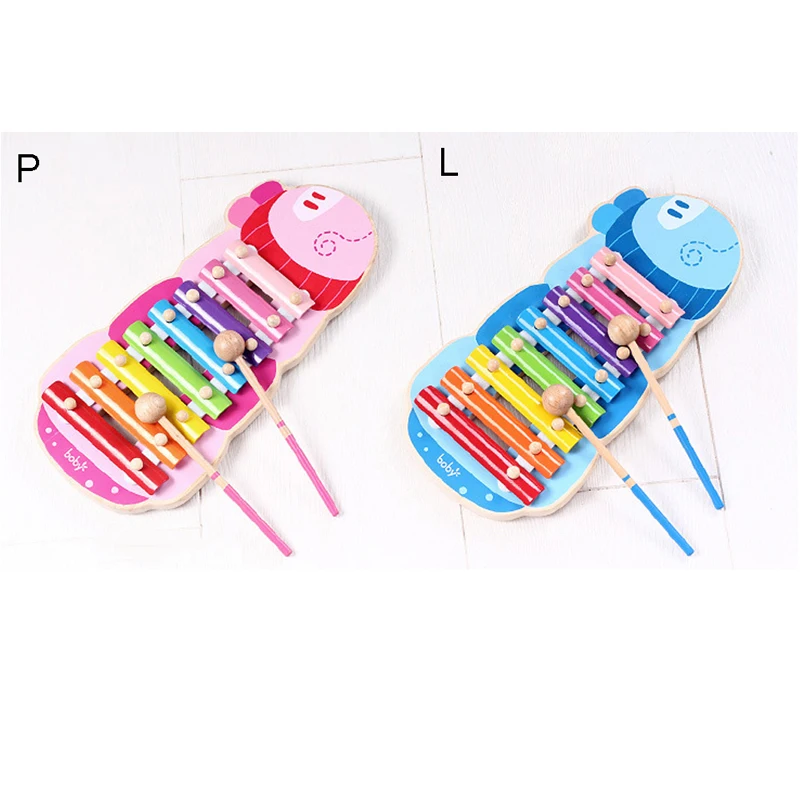 

8 Key Kids Cartoon Xylophone for Toddlers Baby Noise Maker Music Instrument Toys with Mallet 19