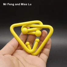 Забавное треугольное разрезное кольцо подарок пазл игрушки для взрослых Развивающая игра гаджет большой размер