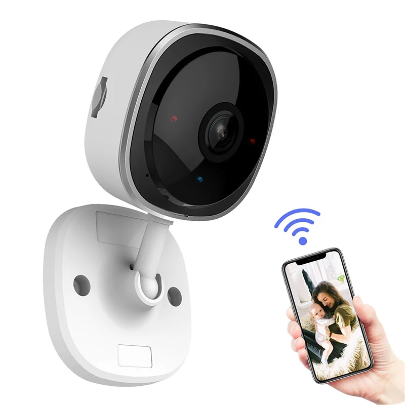 

180 Degree Panoramic Wireless Security Camera 1080p, Baby Monitor WiFi Surveillance Camera with Night Vision, 2-Way Audio