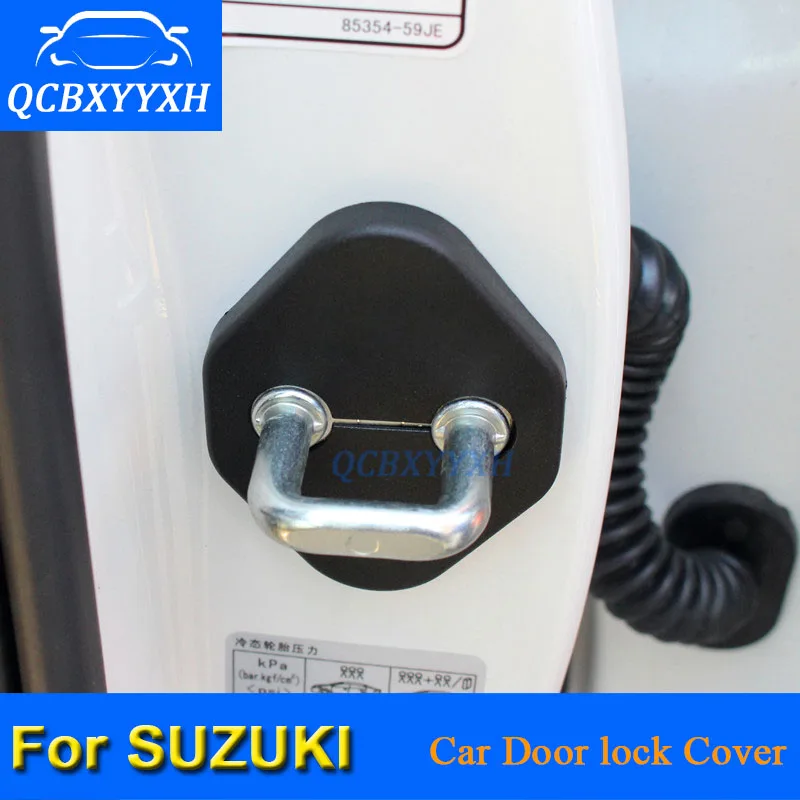 

4Pcs/lot ABS Car Door Lock Protective Covers For Suzuki S-Cross SX4 Alto Swift Vitara 2015-2018 Grand Vitara 2007-2016