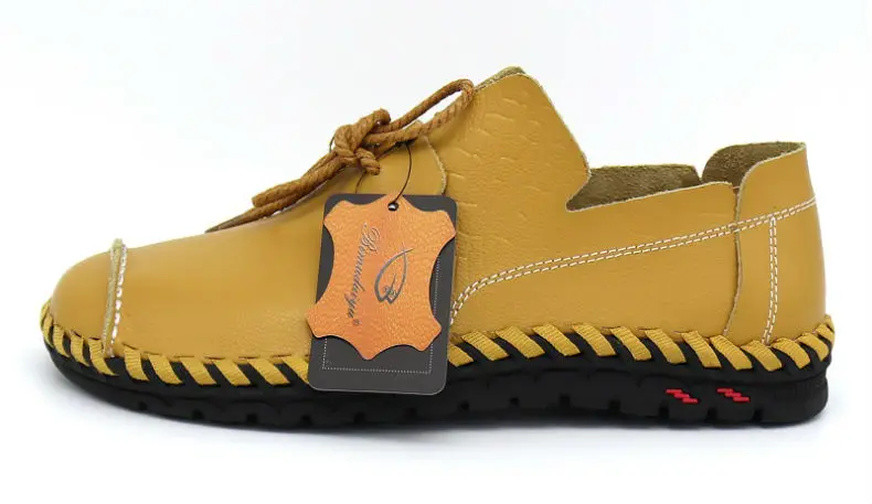 BIMUDUIYU/брендовая модная мужская обувь, новинка 2018 года, кожаная обувь, нескользящая резиновая обувь для вождения, весенне-осенняя