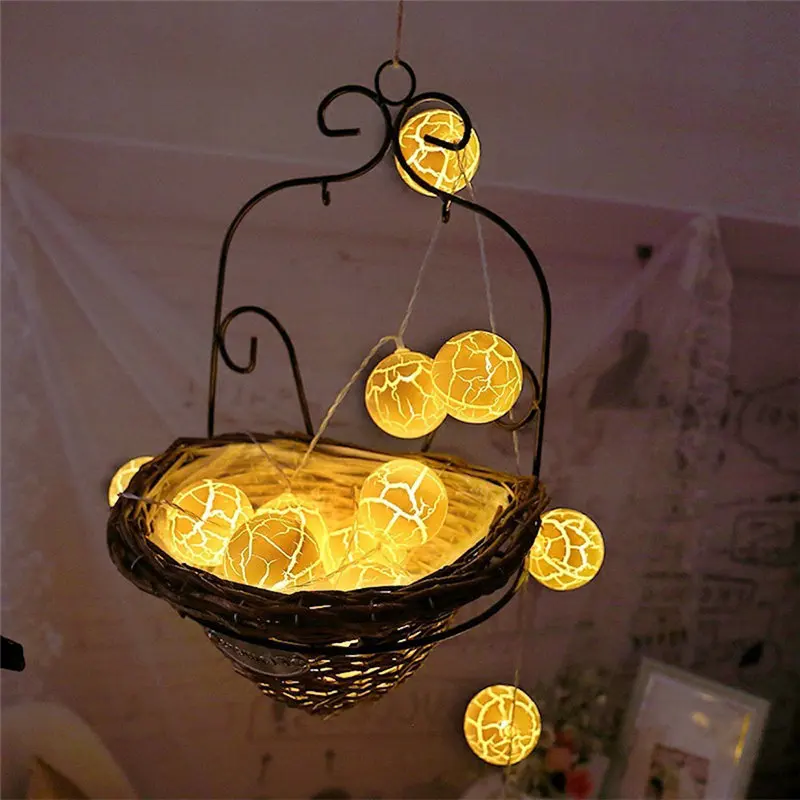  Ice crack ball 1.5M Wedding Outdoor Fairy String Light Lamp Party Home Decor Lamp string lights set 40JA1105