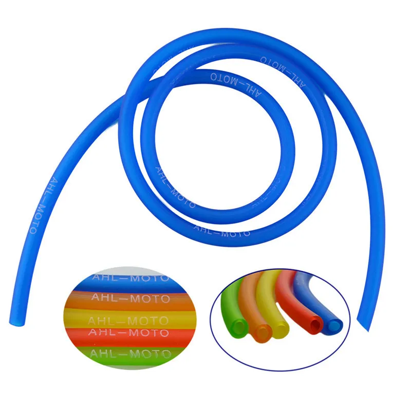 

1m Blue / Red / Yellow / Orange / Green Color Motorcycle Multicolour Fuel Hose Pipe Tubing / Vittae / Fuel Tank Tube